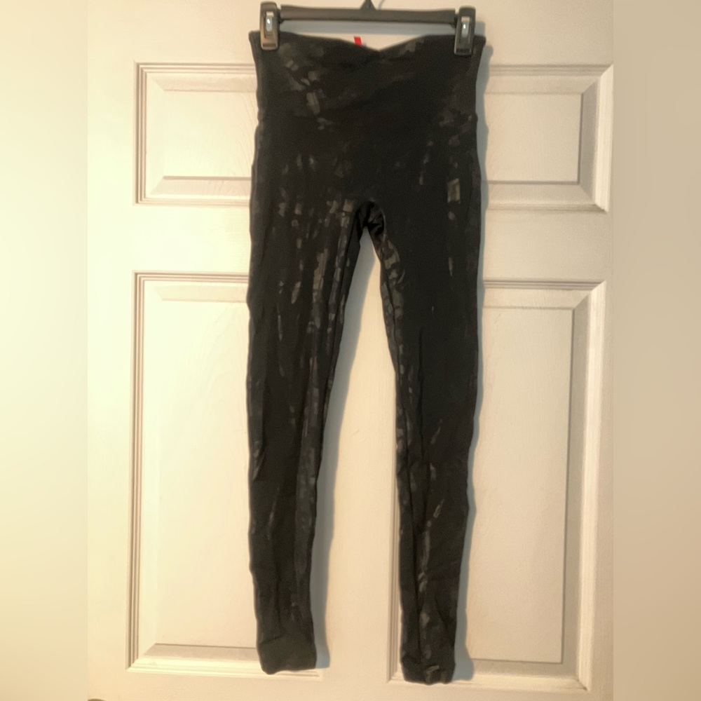SPANX Black Camouflage Leggings